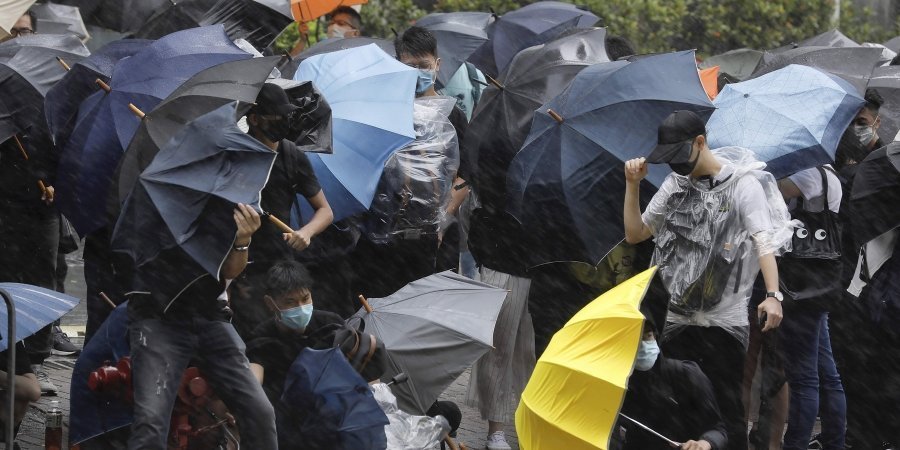 Protesters in Hong Kong - August 2019